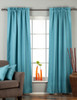 Turquoise Rod Pocket Matka Raw Silk Curtain / Drape / Panel - Piece