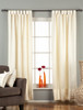 Cream Tab Top 90% blackout Curtain / Drape / Panel  - Piece