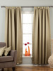 Olive Green Tab Top 90% blackout Curtain / Drape / Panel - 50X84" - Piece