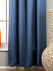 Blue Tab Top 90% blackout Curtain / Drape / Panel  - Piece