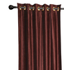 Luxury Set of 2 Wine Velvet Grommet Curtain Panels Drapes   2 matching tiebacks