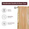 Gold  Rod Pocket  Sheer Sari Curtain / Drape / Panel  - Pair