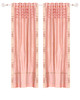 Peach Pink Hand Crafted Grommet Top Sheer Sari Curtain Panel -Piece