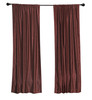 Luxury  Wine Velvet Rod Pocket Curtain Panels Drapes with matching tieback