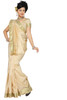 4 Piece Indian Art Silk Sari Saree, Custom Stitched Blouse & petticoat + Bindi