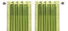 Olive Green Handcrafted Grommet Sheer Sari Curtain Drape Panel-Piece