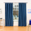 Navy Blue Velvet Curtains 84 Inches  Heavy Tab Top Velvet Curtains Drapes Panels Light Blocking Luxurious Bedroom Curtains - Gorgeous Living Room Curtains & Drapes for Home - 43W X 84L, 1 Panel