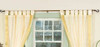 Indo Cream Tab Top Sari Sheer Curtain (43 in. x 84 in.) with matching tieback