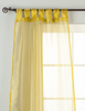 Olive Gold Tab Top Sheer Tissue  Curtain / Drape / Panel  - 84" - Piece