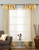 Golden Rod Pocket Sheer Tissue Curtain / Drape / Panel - 84" - Piece