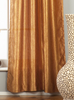 Gingery Gold Tab Top Textured Curtain / Drape / Panel - 84" - Piece