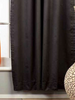 Black Tab Top 90% blackout Curtain / Drape / Panel - 50X84" - Piece