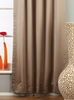 Brownish Gray Tab Top 90% blackout Curtain / Drape / Panel - 50X84" - Piece