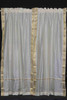 Cream Rod Pocket  Sheer Sari Curtain / Drape / Panel   - 43W x 84L - Piece