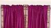 Indo Violet red Rod Pocket Sari Sheer Curtain 43 in. x 84 in. - Piece