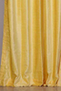 Yellow Ring / Grommet Top  Velvet Curtain / Drape / Panel  - Piece