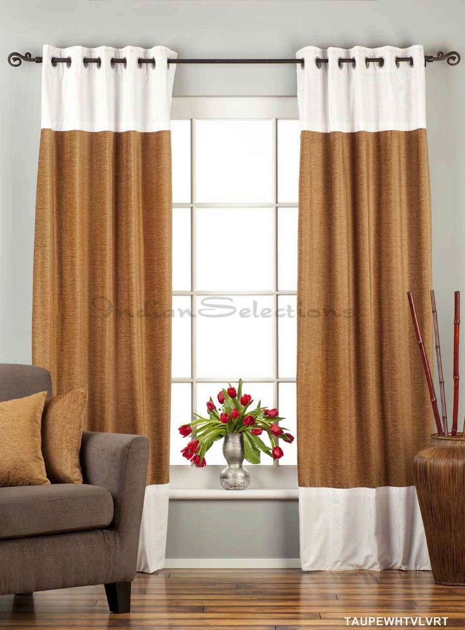 Buy Cream Curtains & Accessories for Home & Kitchen by THE CONVERSION  Online | Ajio.com