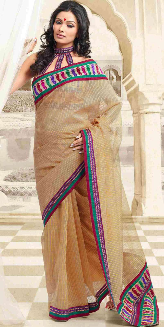 Party wear indian wedding designer saree 8608