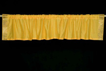 Yellow - Rod Pocket Top It Off handmade Sari Valance - Pair