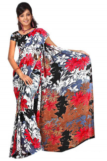 Chashmum Georgette Printed Casual Saree Sari Bellydance fabric
