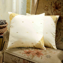 Cream-Decorative handcrafted Cushion Cover, Throw Pillow case Euro Sham-6 Sizes