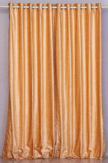 Peach Ring / Grommet Top  Velvet Curtain / Drape / Panel  - Piece