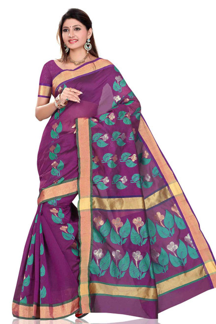 Purple evening saree sari Bellydance fabric indian Wrap