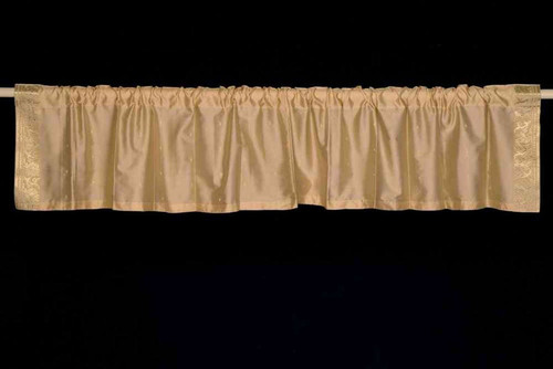 Golden - Rod Pocket Top It Off handmade Sari Valance