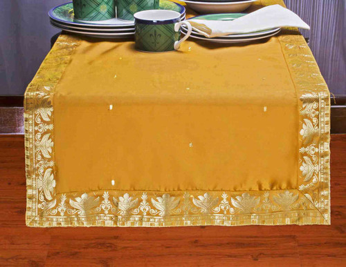 Mustard - Hand Crafted Table Runner (India)