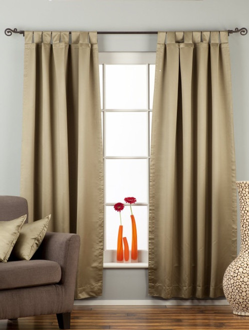 Olive Green Tab Top 90% blackout Curtain / Drape / Panel  - Piece