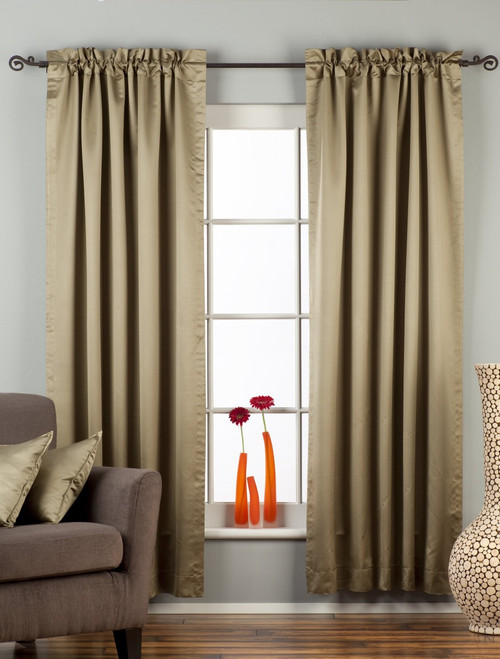 Olive Green Rod Pocket 90% blackout Curtain / Drape / Panel  - Piece
