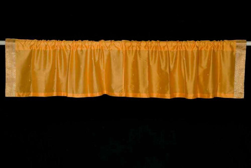 Mustard - Rod Pocket Top It Off handmade Sari Valance
