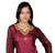 Burgundy long sleeves Kurti/Tunic with designer bead work