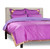 Lavender - 5 Piece Handmade Sari Duvet Cover Set with Pillow Covers / Euro Sham