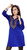 Royal Blue Velvet Indian Kurti / Kurta / Tunic with embroidery