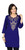 Navy Blue Crepe Kurti / Tunic with thread / Zari emroidery