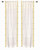 White Hand Crafted Grommet Top Sheer Sari Curtain Panel -Piece
