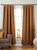 Brown Tab Top Matka Raw Silk Curtain / Drape / Panel - Piece