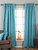 Turquoise Rod Pocket Matka Raw Silk Curtain / Drape / Panel - Piece