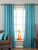 Turquoise Ring Top Matka Raw Silk Curtain / Drape / Panel - Piece