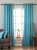 Turquoise Ring Top Matka Raw Silk Curtain / Drape / Panel - Piece