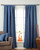 Blue Tab Top Matka Raw Silk Curtain / Drape / Panel - Piece
