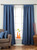 Blue Tab Top Matka Raw Silk Curtain / Drape / Panel - Piece