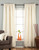 Cream Rod Pocket Matka Raw Silk Curtain / Drape / Panel - Piece