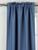 Blue Rod Pocket Matka Raw Silk Curtain / Drape / Panel - Piece