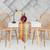 Indian Selections - Multi-color- brocade-table- runner-with-tassel   - Hand Crafted Table Runner (India) - 14 X 84 Inches