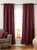 Dark Maroon Rod Pocket Matka Raw Silk Curtain / Drape / Panel - Piece