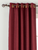 Dark Maroon Ring Top Matka Raw Silk Curtain / Drape / Panel - Piece