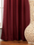 Dark Maroon Ring Top Matka Raw Silk Curtain / Drape / Panel - Piece