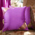 CALMING LAVENDER Handmade Sari Cushion Covers, Indian Sari Throw Boho Decor Pillow Covers with Zipper Enclosure | Ideal for Home Decor